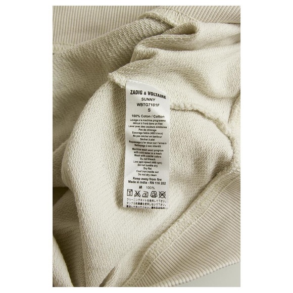 Zadig and Voltaire sunny cotton laser cut shirt small - Picture 5 of 5